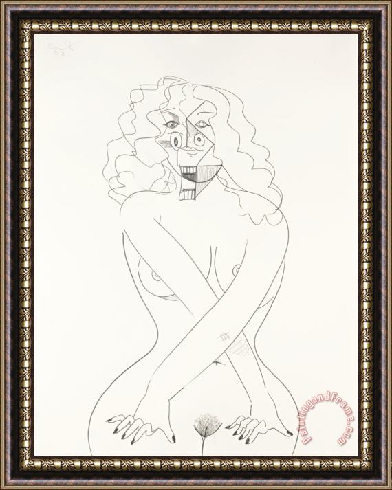 George Condo Nude Model, 2008 Framed Print