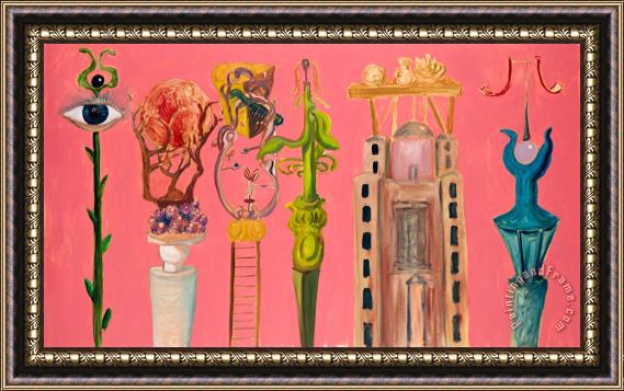 George Condo Pink Fantasy Framed Print