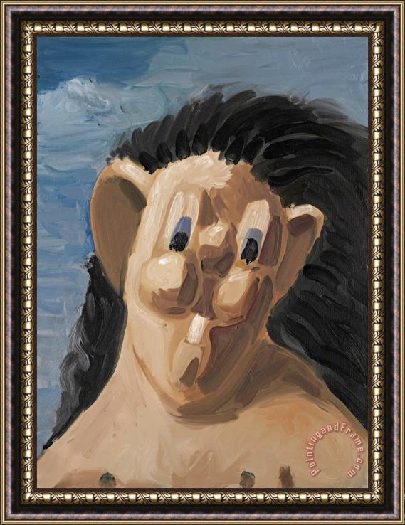 George Condo Pod Man Framed Painting