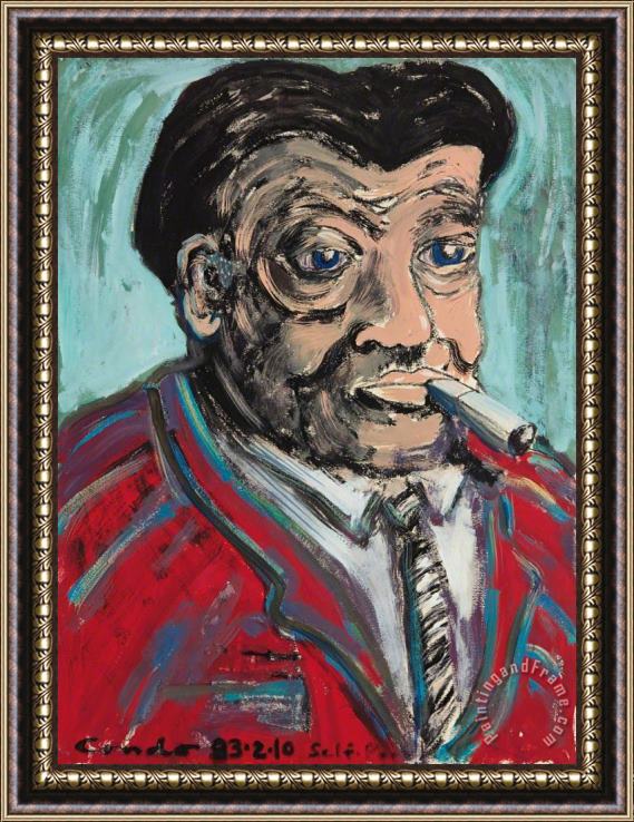 George Condo Self Portrait, 1983 Framed Print