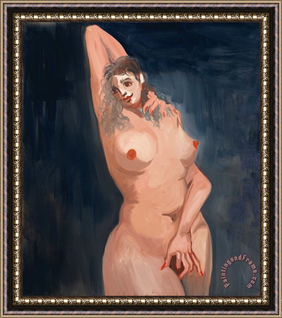 George Condo Standing Nude, 2007 Framed Painting