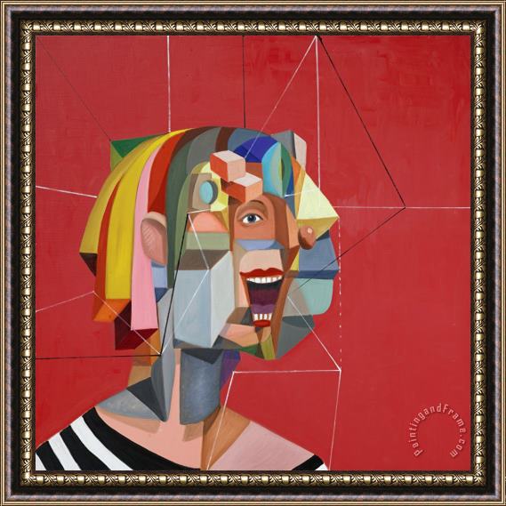 George Condo The Aztec Cosmologist Framed Print