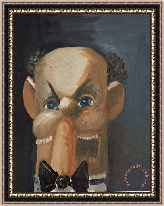 George Condo The Butler Framed Painting