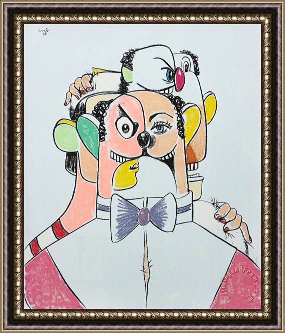 George Condo The Colorful Tailor, 2008 Framed Painting