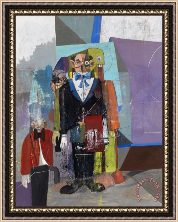 George Condo The Homeless Butler, 2009 Framed Painting