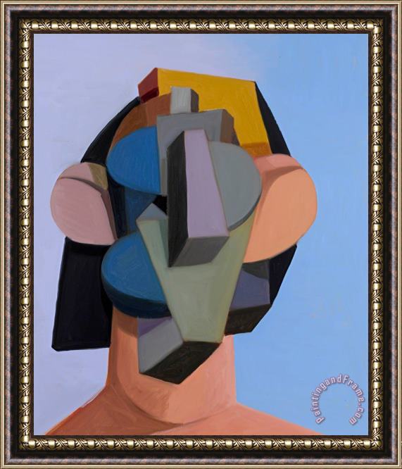 George Condo Toy Head, 2012 Framed Painting