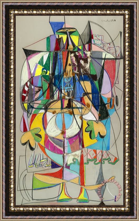 George Condo Untitled, 1989 Framed Painting