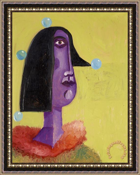 George Condo Untitled, 1991 Framed Painting