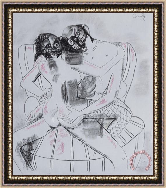 George Condo Untitled, 2009 Framed Painting