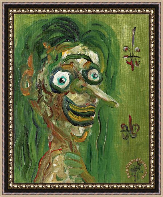 George Condo Untitled Framed Painting