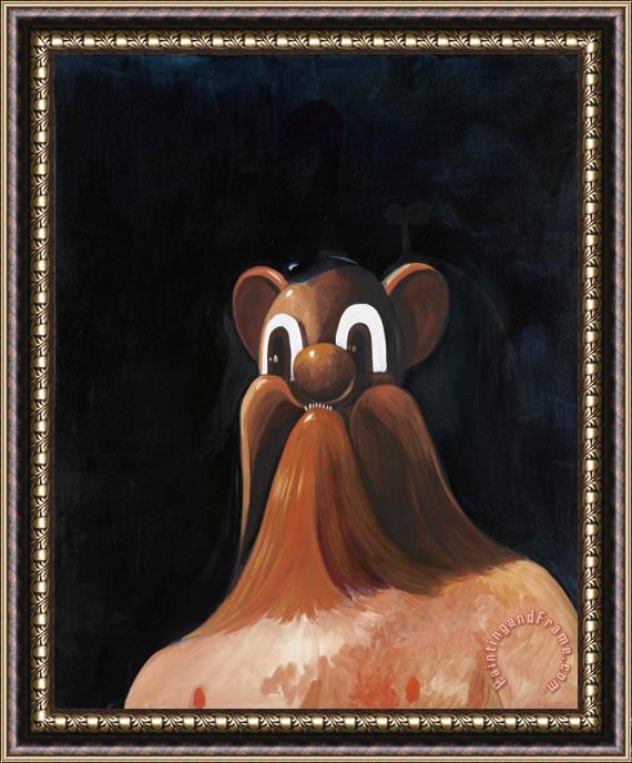 George Condo Wolfman, 1997 Framed Painting
