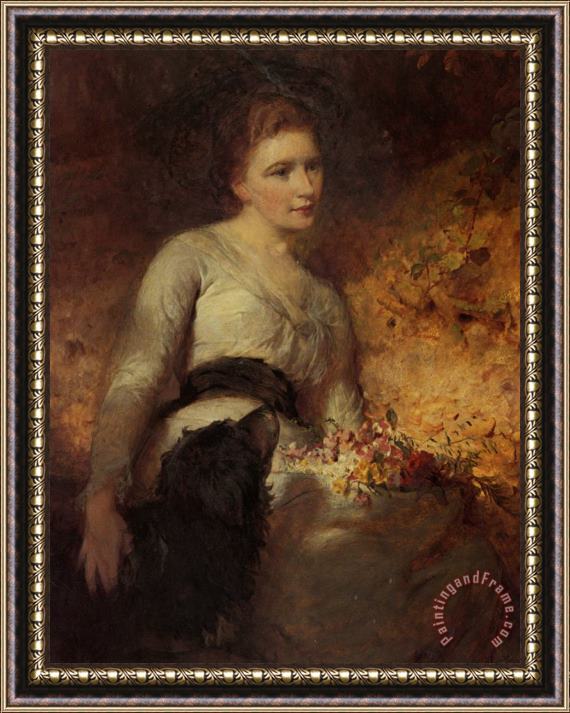 George Elgar Hicks Jane Isabella Baird Villiers Framed Painting