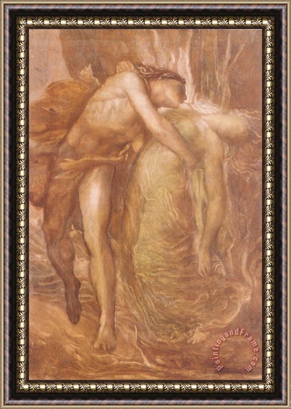 George Frederick Watts Orpheus And Eurydice Framed Print