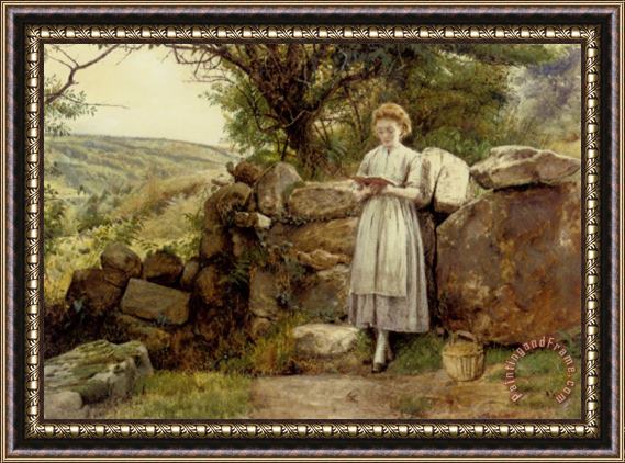 George Goodwin Kilburne A Peaceful Read Framed Painting