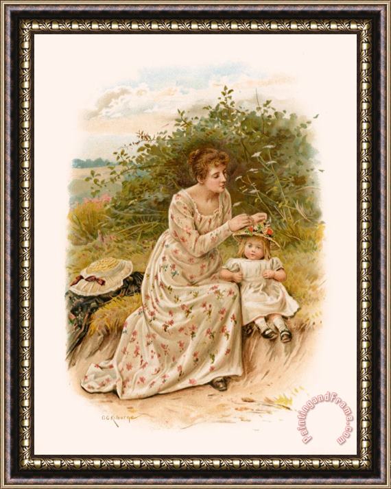 George Goodwin Kilburne Tennyson S Dora Framed Painting