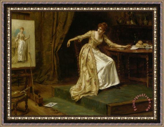 George Goodwin Kilburne The Artists Model Framed Painting