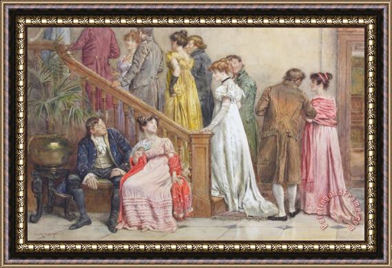 George Goodwin Kilburne The Next Dance Framed Painting