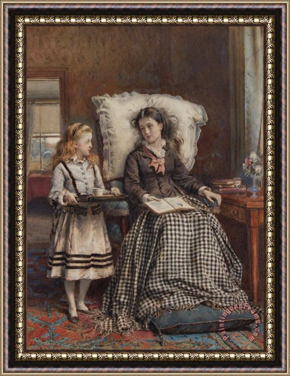 George Goodwin Kilburne The Nursemaid Framed Painting