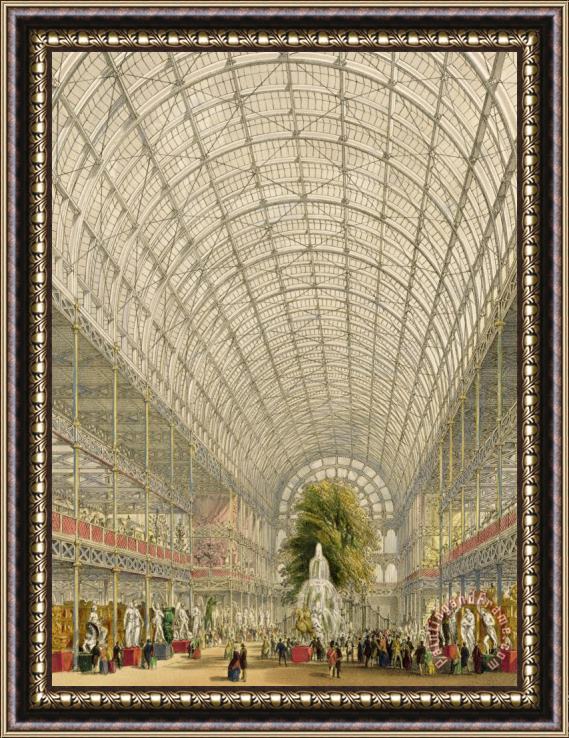 George Hawkins Transept Of The Crystal Palace Framed Print
