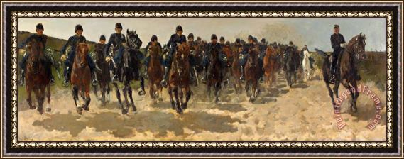 George Hendrik Breitner Cavalry Framed Print