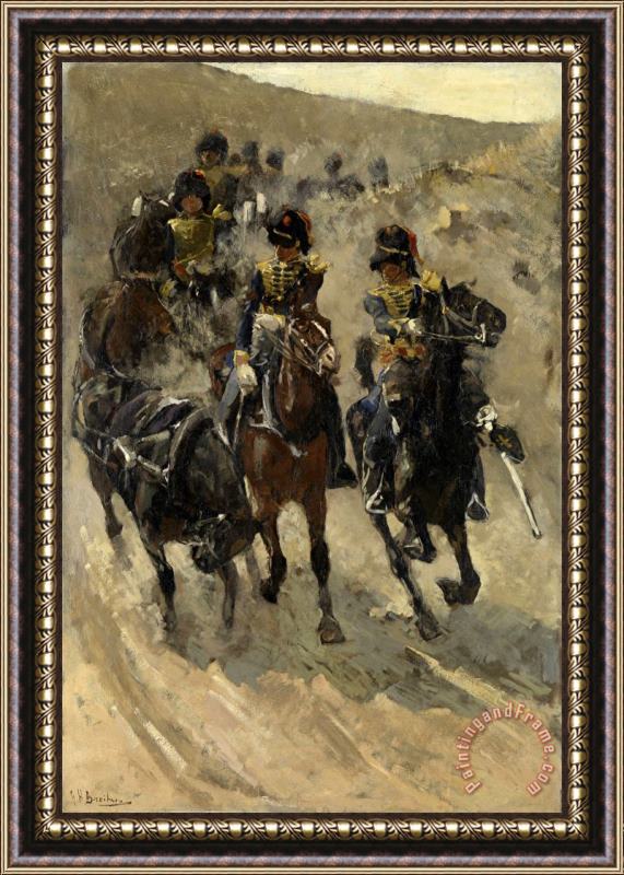 George Hendrik Breitner The Yellow Riders Framed Painting