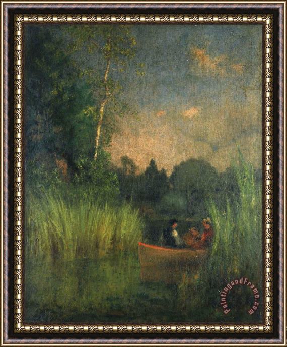 George Inness Dusk in The Rushes (alexandria Bay) Framed Print