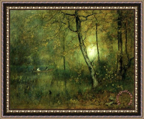 George Inness Pool in The Woods Framed Painting
