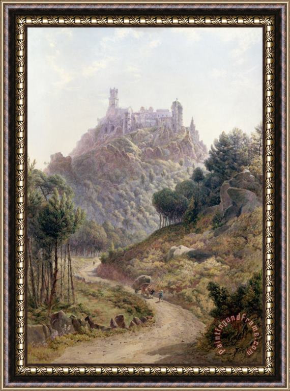 George Leonard Lewis Pina Cintra Summer Home of the King of Portugal Framed Painting