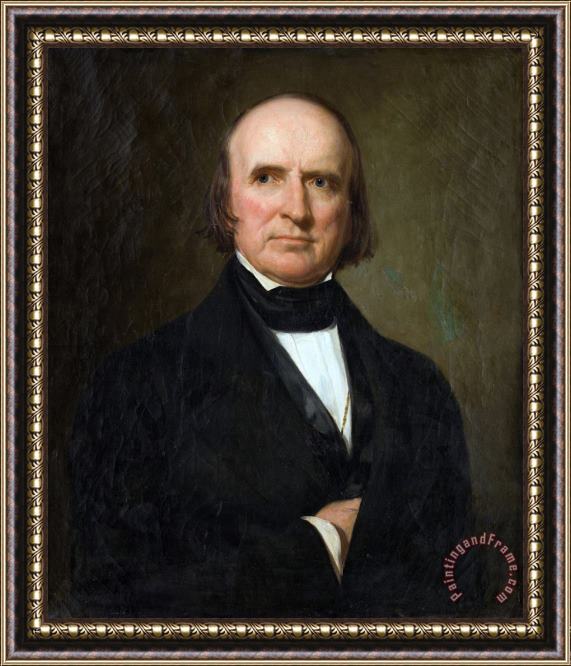 George Peter Alexander Healy Portrait of Justice John Mclean Framed Print