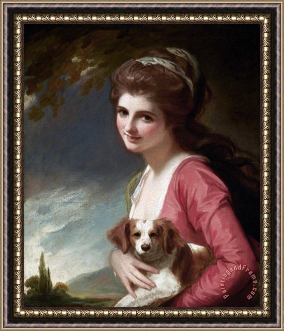 George Romney Lady Hamilton As Nature Framed Painting