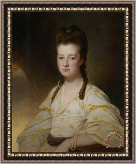 George Romney Portrait of a Lady Dorothy Cavendish Wife of William Cavendish Bentinck 3rd Duke of Portland Framed Painting