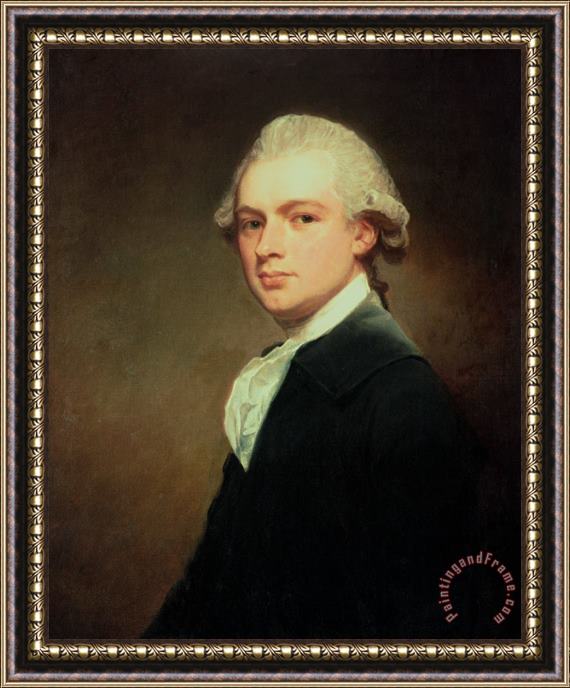 George Romney Portrait of Henry Russell Framed Painting