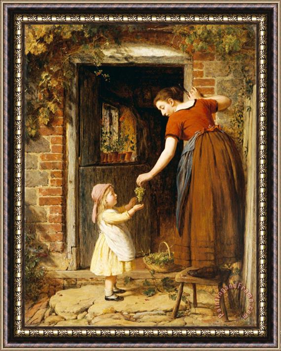 George Smith Gathering The Grapes Framed Print