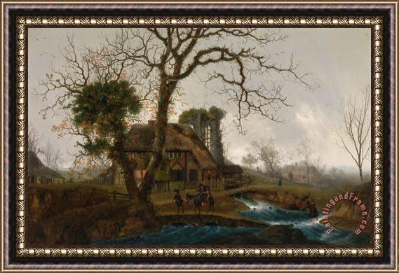 George Smith Winter Landscape Framed Painting