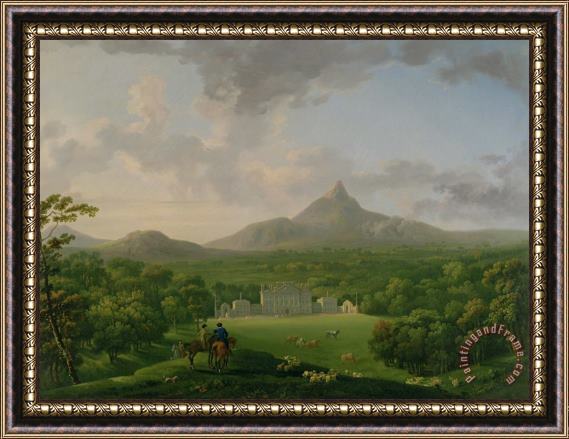 George the Elder Barret View of Powerscourt - County Wicklow Framed Print