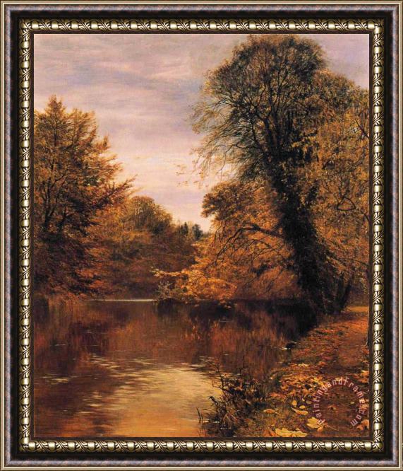 George Vicat Cole Leaves Are But The Wings on Which The Summer Flies Framed Painting