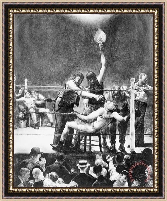 George Wesley Bellows Between Rounds Framed Print