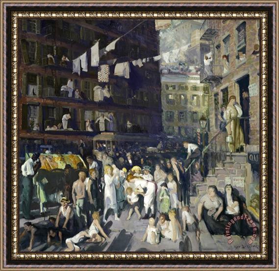 George Wesley Bellows Cliff Dwellers Framed Painting