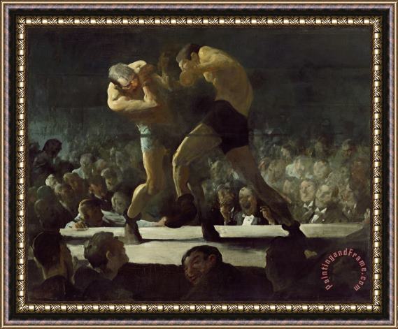 George Wesley Bellows Club Night Framed Painting