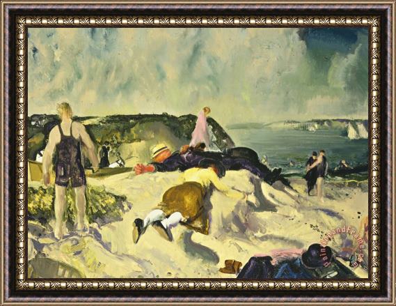 George Wesley Bellows The Beach Newport Framed Print