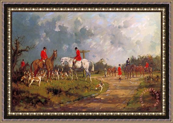George Wright The Meet at The Crossroads Framed Painting