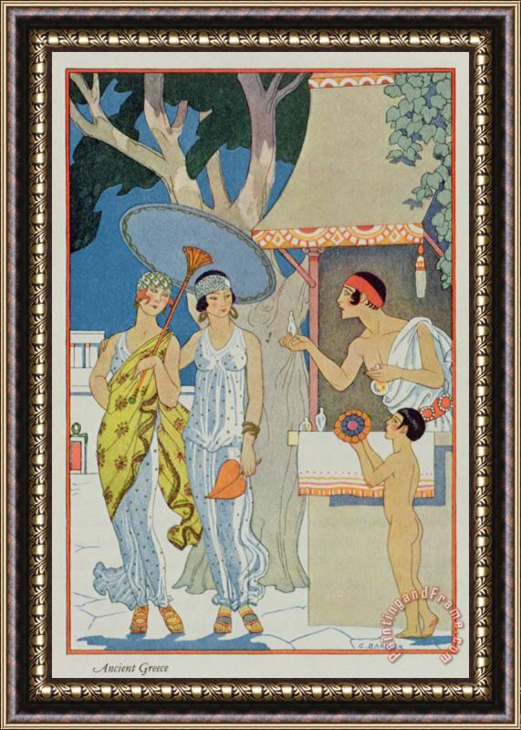 Georges Barbier Ancient Greece Framed Painting