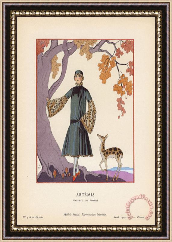 Georges Barbier Artemis Framed Print