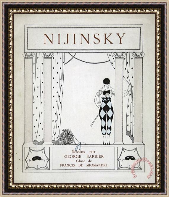 Georges Barbier Nijinsky Title Page Framed Print