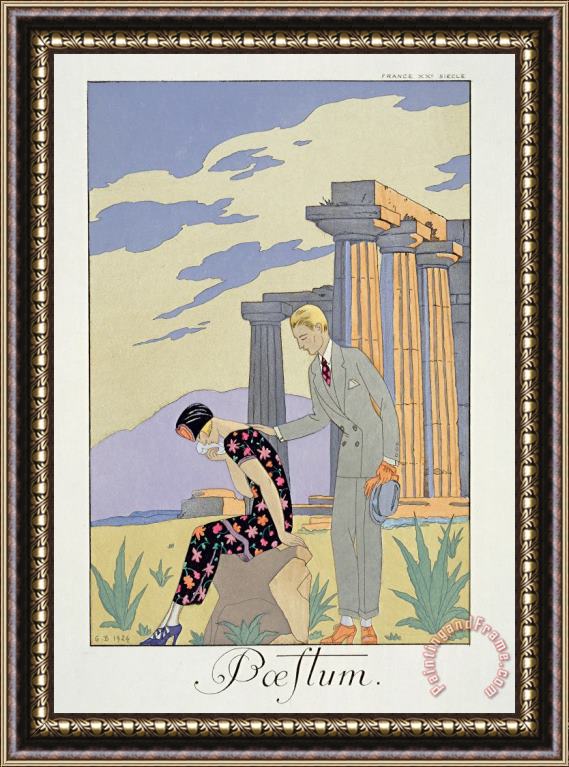 Georges Barbier Paestum Framed Print