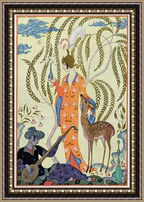 Georges Barbier Persia Framed Painting