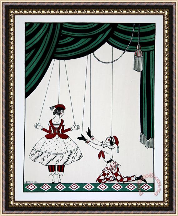Georges Barbier Petroushka Framed Painting