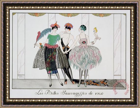 Georges Barbier The Beautiful Savages Framed Painting