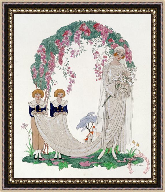 Georges Barbier The Bride Framed Painting