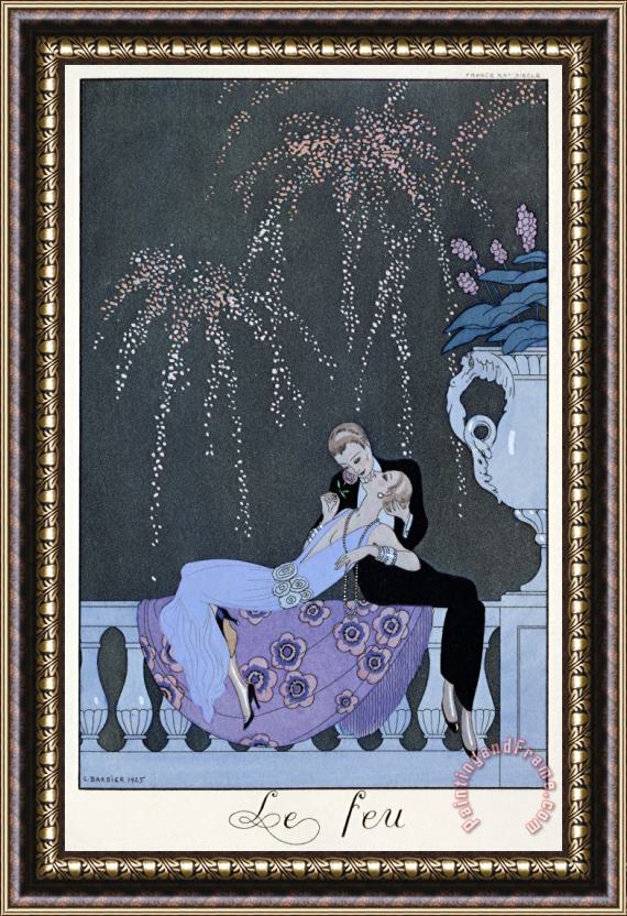 Georges Barbier The Fire Framed Print